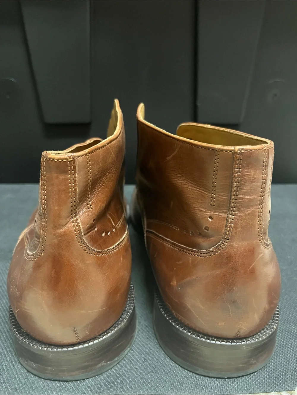 Johnston & Murphy Signature Series Men's Brown Oxford Shoes Size 13M (B11)
